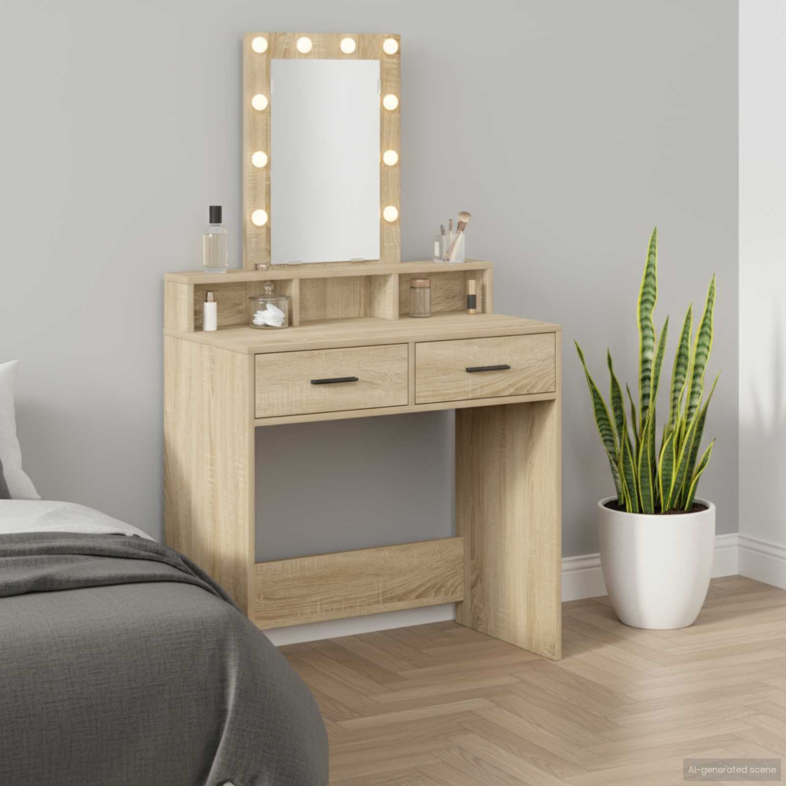 Table de Toilette Marron 79 x 41 x 140 cm Bois d'ingénierie - XIOS