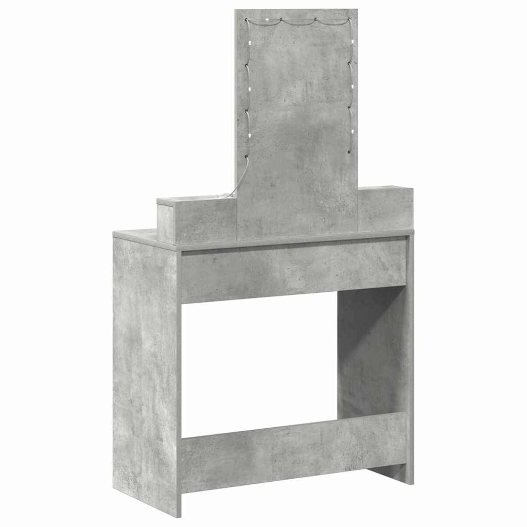 Table de Toilette Gris 79 x 41 x 140 cm Bois d'ingénierie - XIOS