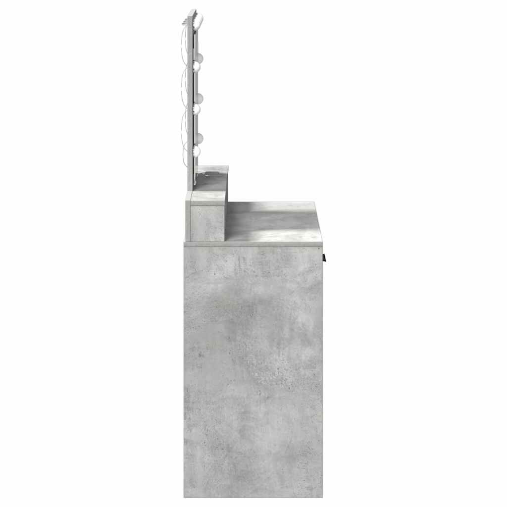 Table de Toilette Gris 79 x 41 x 140 cm Bois d'ingénierie - XIOS