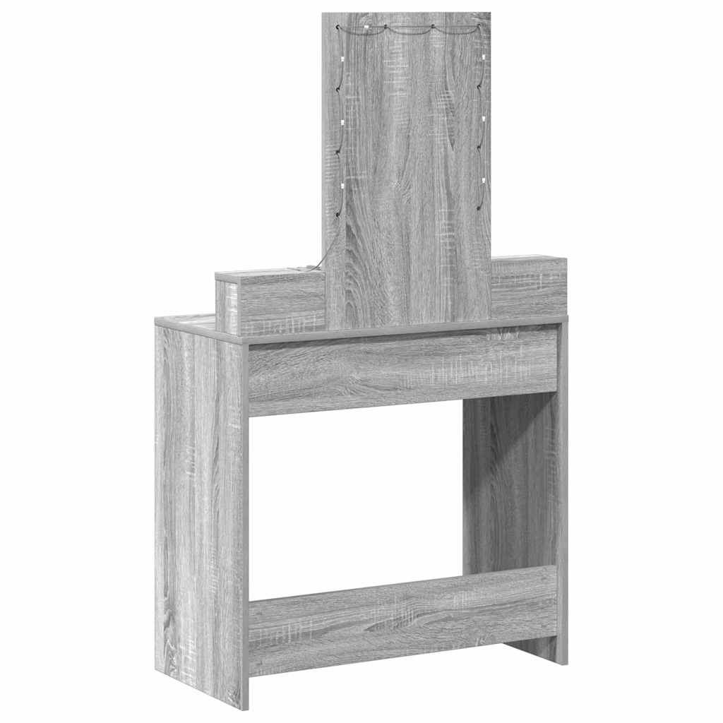 Table de Toilette Gris 79 x 41 x 140 cm Bois d'ingénierie - XIOS