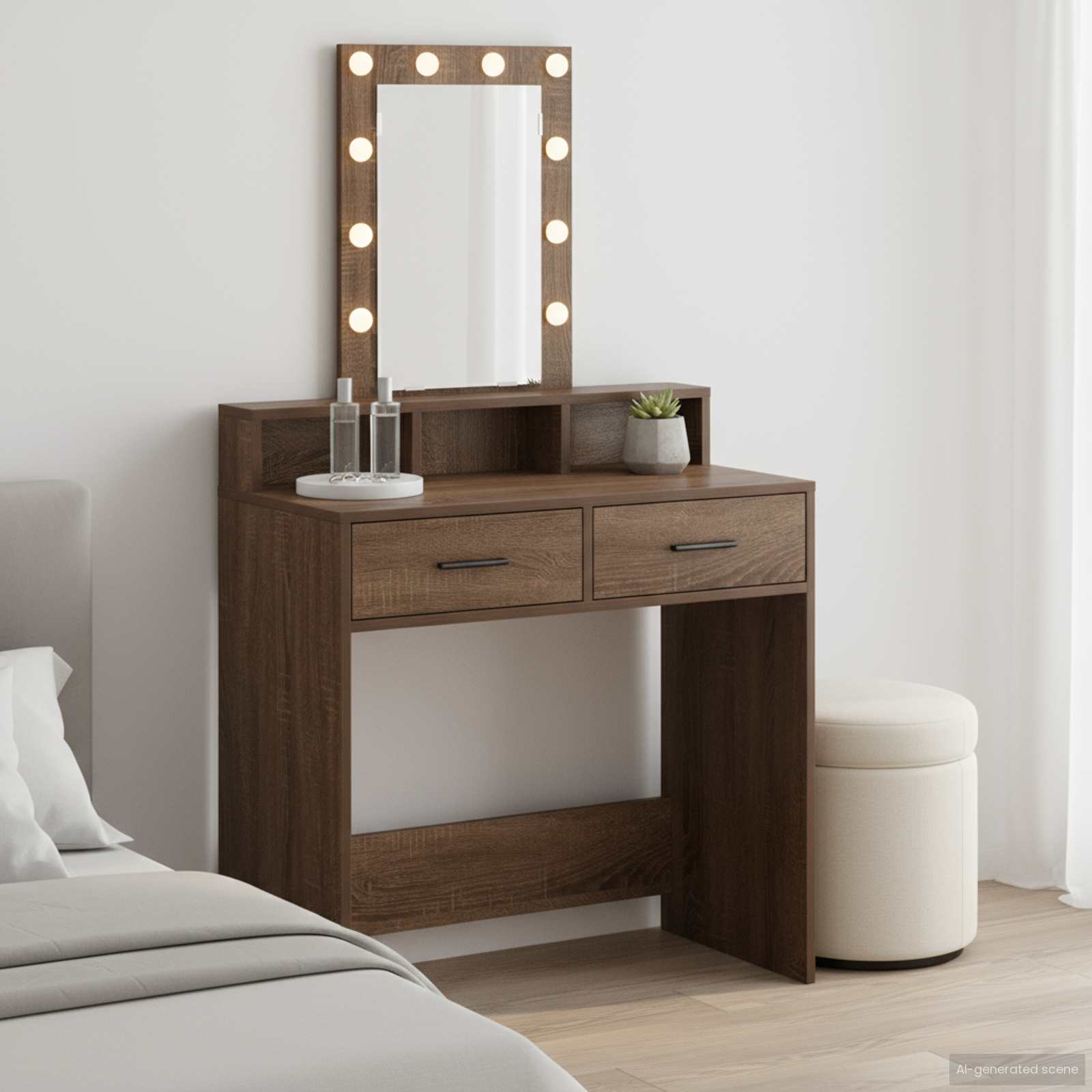 Table de Toilette Marron 79 x 41 x 140 cm Bois d'ingénierie - XIOS