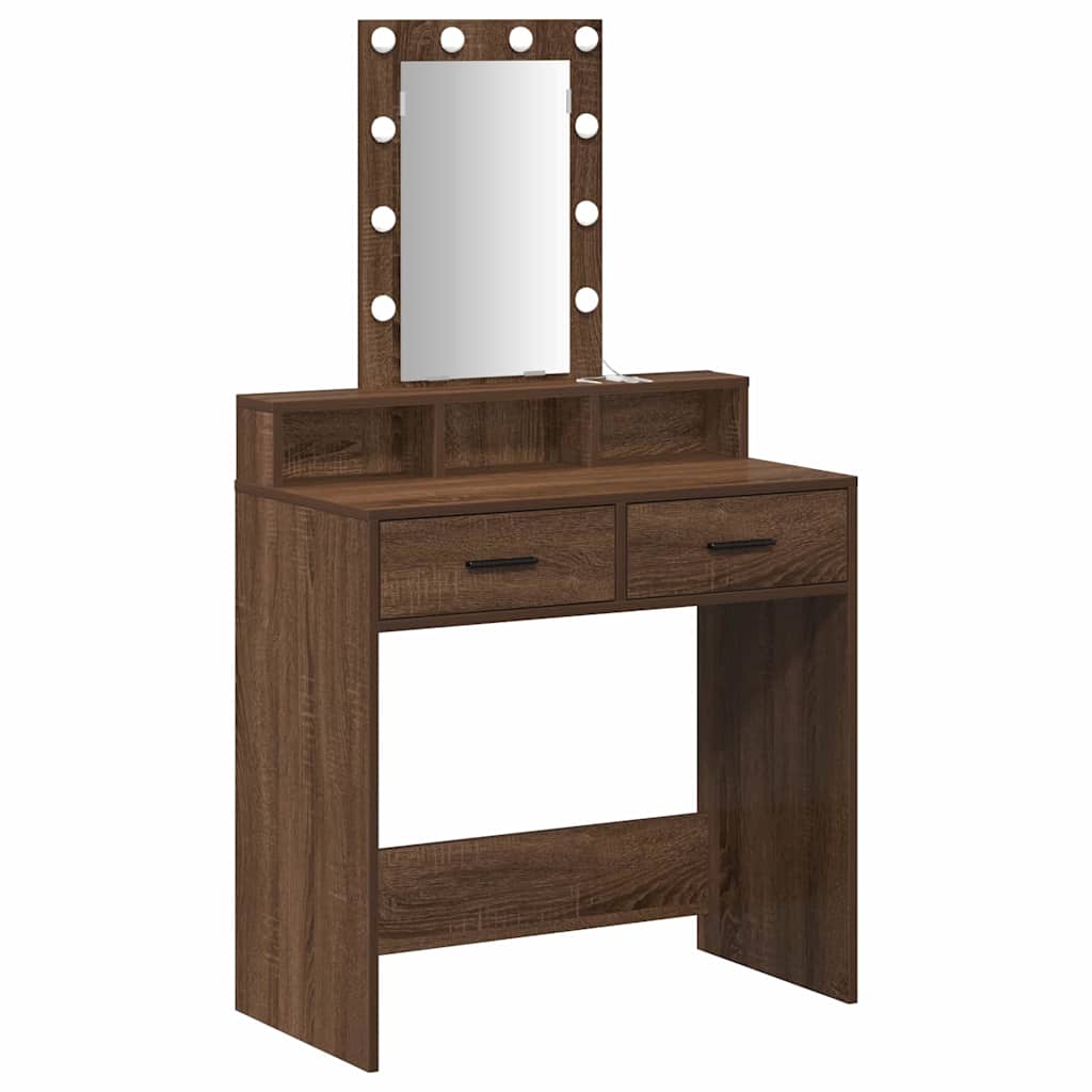 Table de Toilette Marron 79 x 41 x 140 cm Bois d'ingénierie - XIOS
