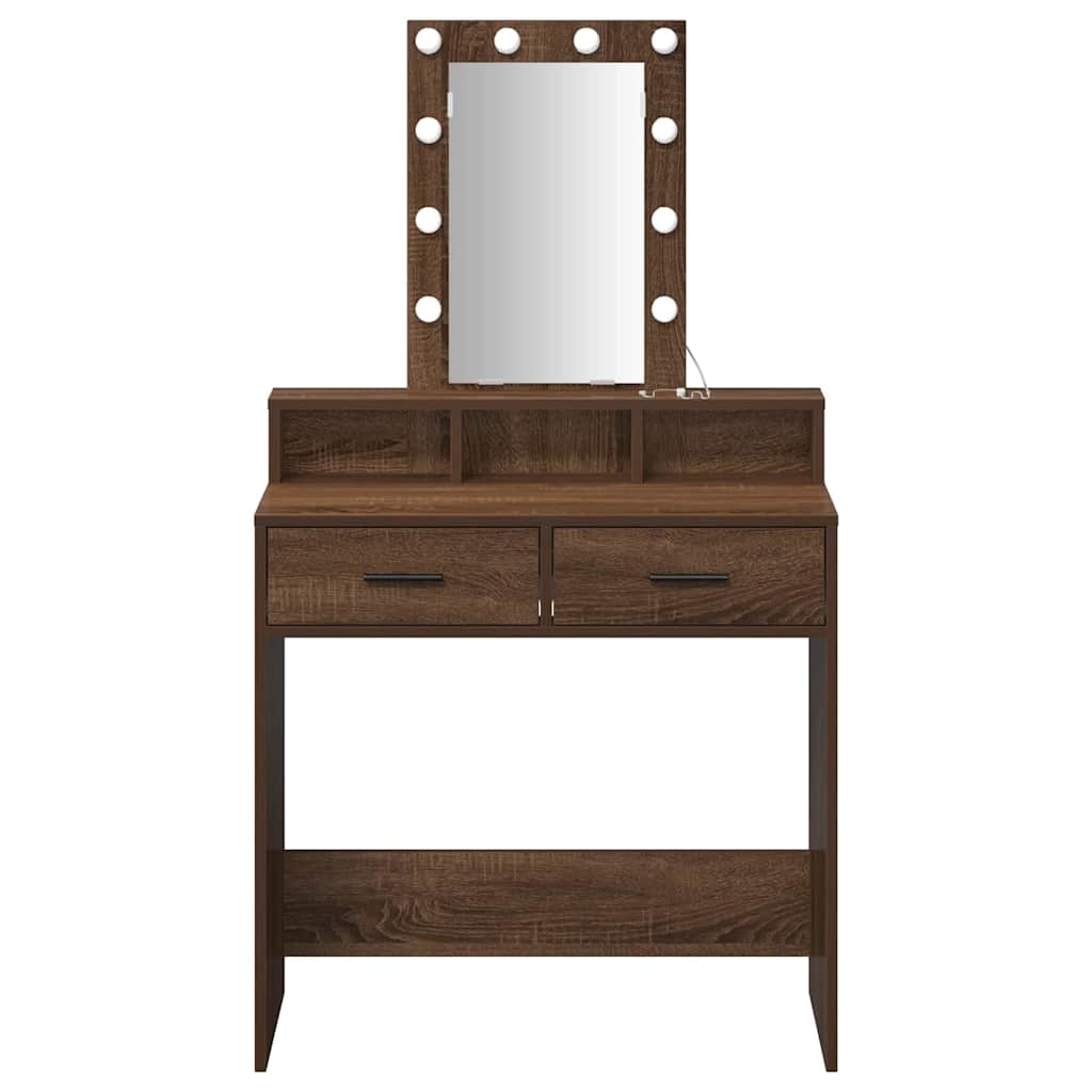 Table de Toilette Marron 79 x 41 x 140 cm Bois d'ingénierie - XIOS