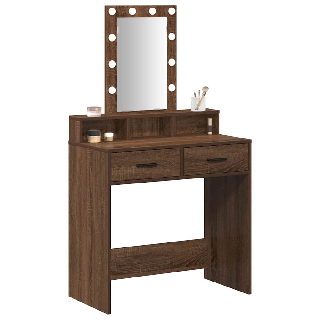 Table de Toilette Marron 79 x 41 x 140 cm Bois d'ingénierie - XIOS