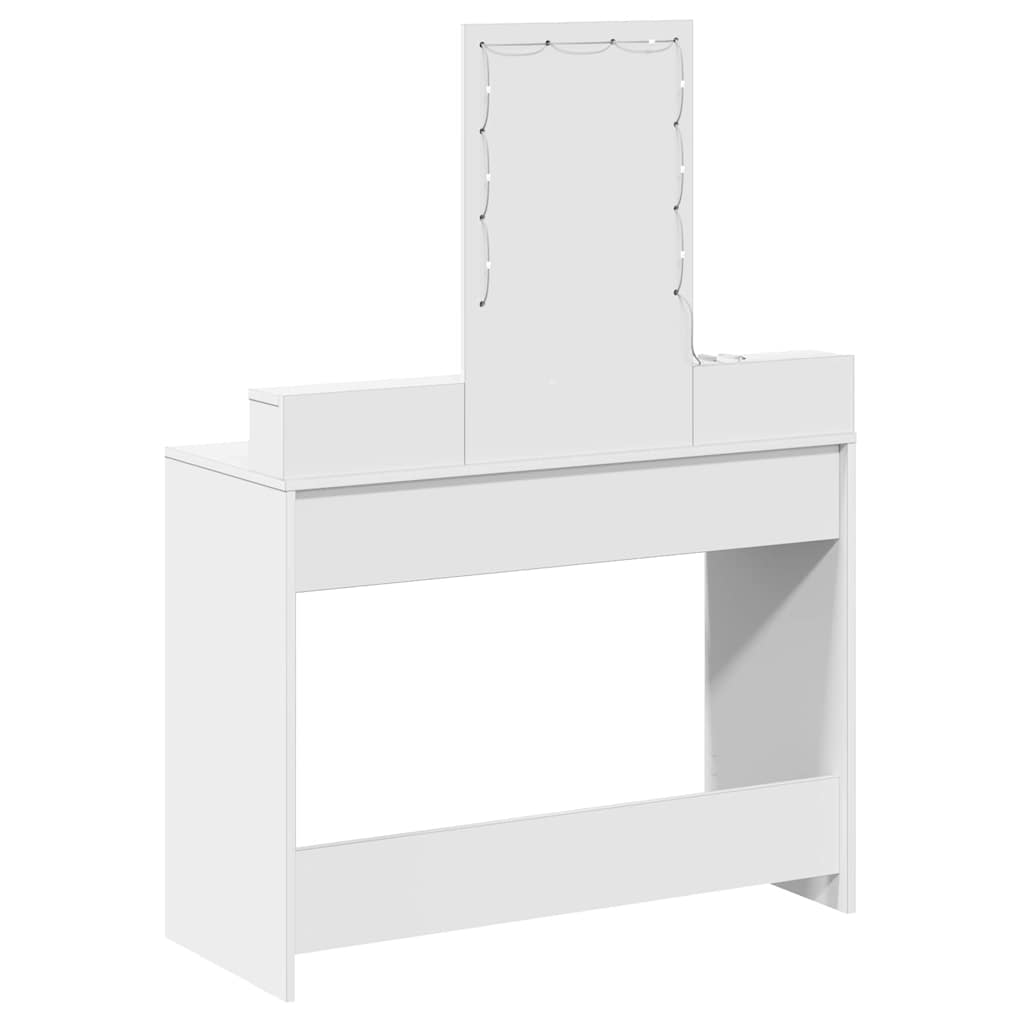Table de Toilette Blanc 100 x 41 x 140 cm Bois d'ingénierie - XIOS