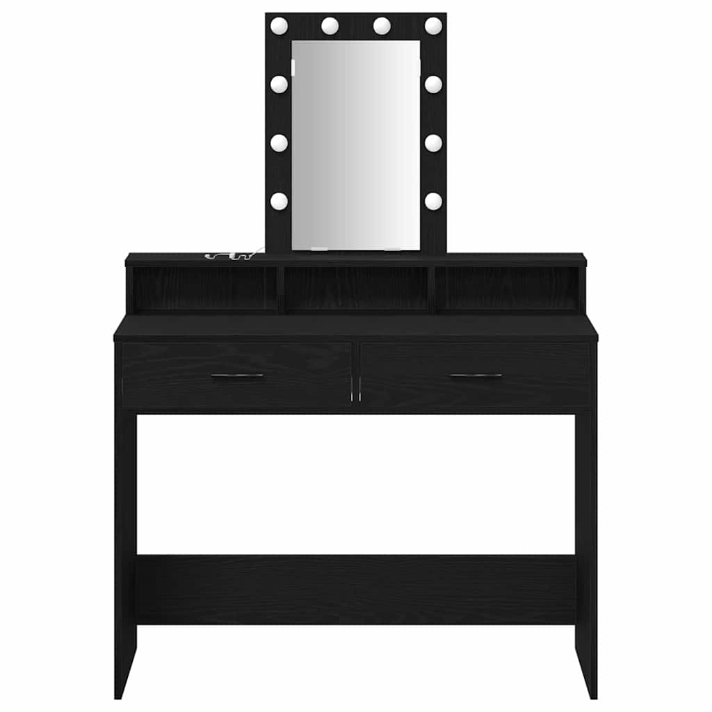 Table de Toilette Noir 100 x 41 x 140 cm Bois d'ingénierie - XIOS