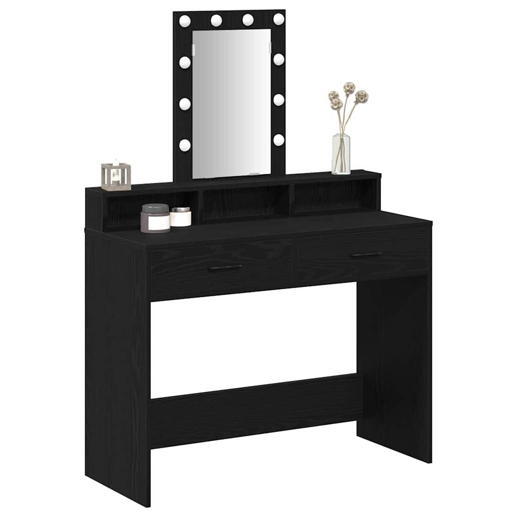 Table de Toilette Noir 100 x 41 x 140 cm Bois d'ingénierie - XIOS