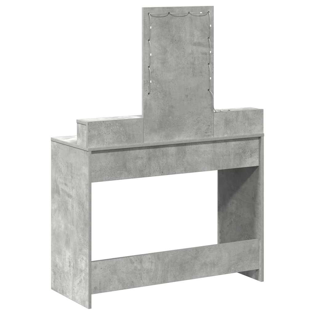 Table de Toilette Gris 100 x 41 x 140 cm Bois d'ingénierie - XIOS
