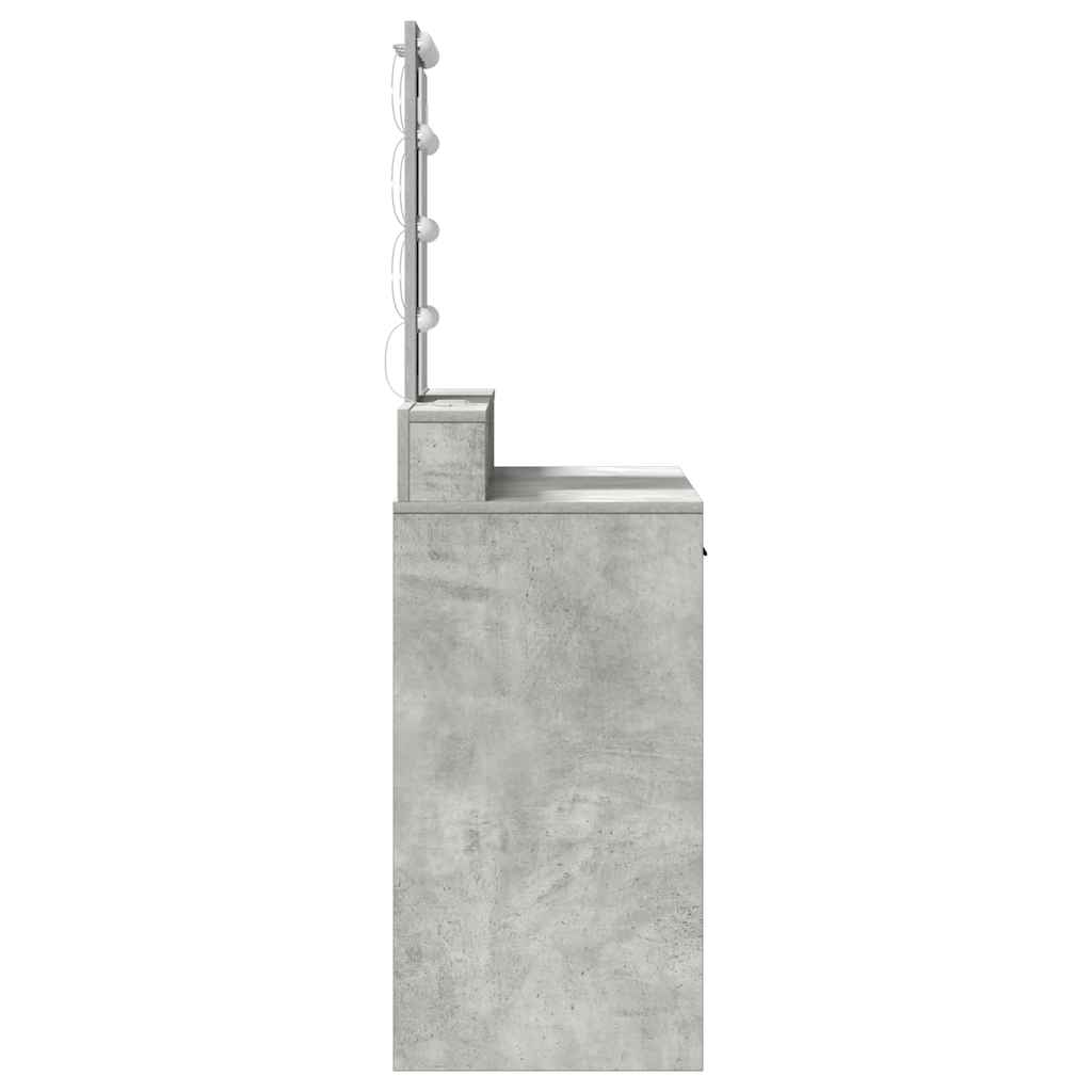 Table de Toilette Gris 100 x 41 x 140 cm Bois d'ingénierie - XIOS