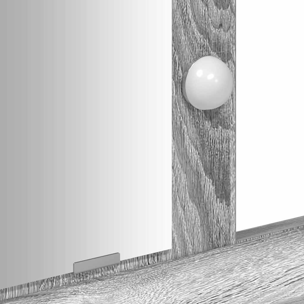 Table de Toilette Gris 100 x 41 x 140 cm Bois d'ingénierie - XIOS