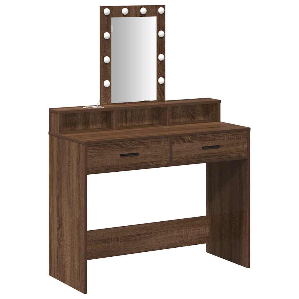 Table de Toilette Marron 100 x 41 x 140 cm Bois d'ingénierie - XIOS