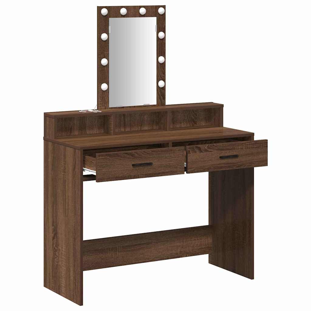Table de Toilette Marron 100 x 41 x 140 cm Bois d'ingénierie - XIOS