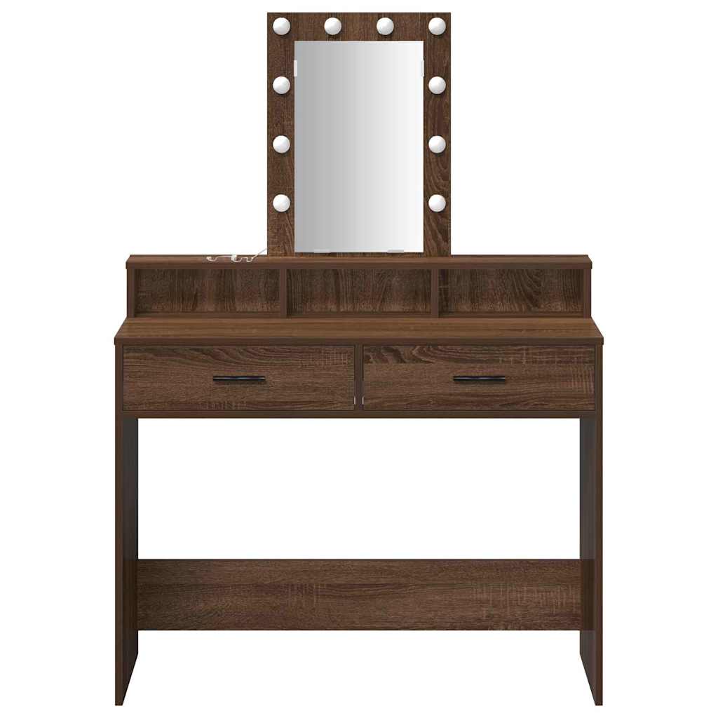 Table de Toilette Marron 100 x 41 x 140 cm Bois d'ingénierie - XIOS