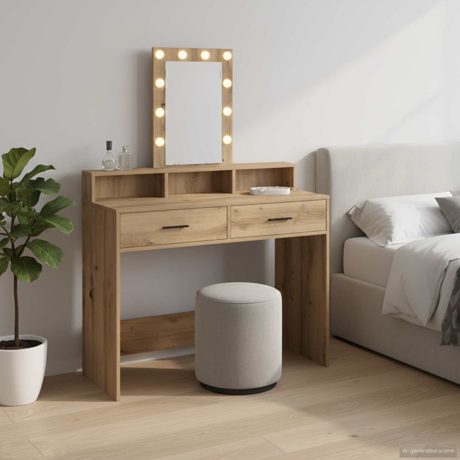 Table de Toilette Marron 100 x 41 x 140 cm Bois d'ingénierie - XIOS