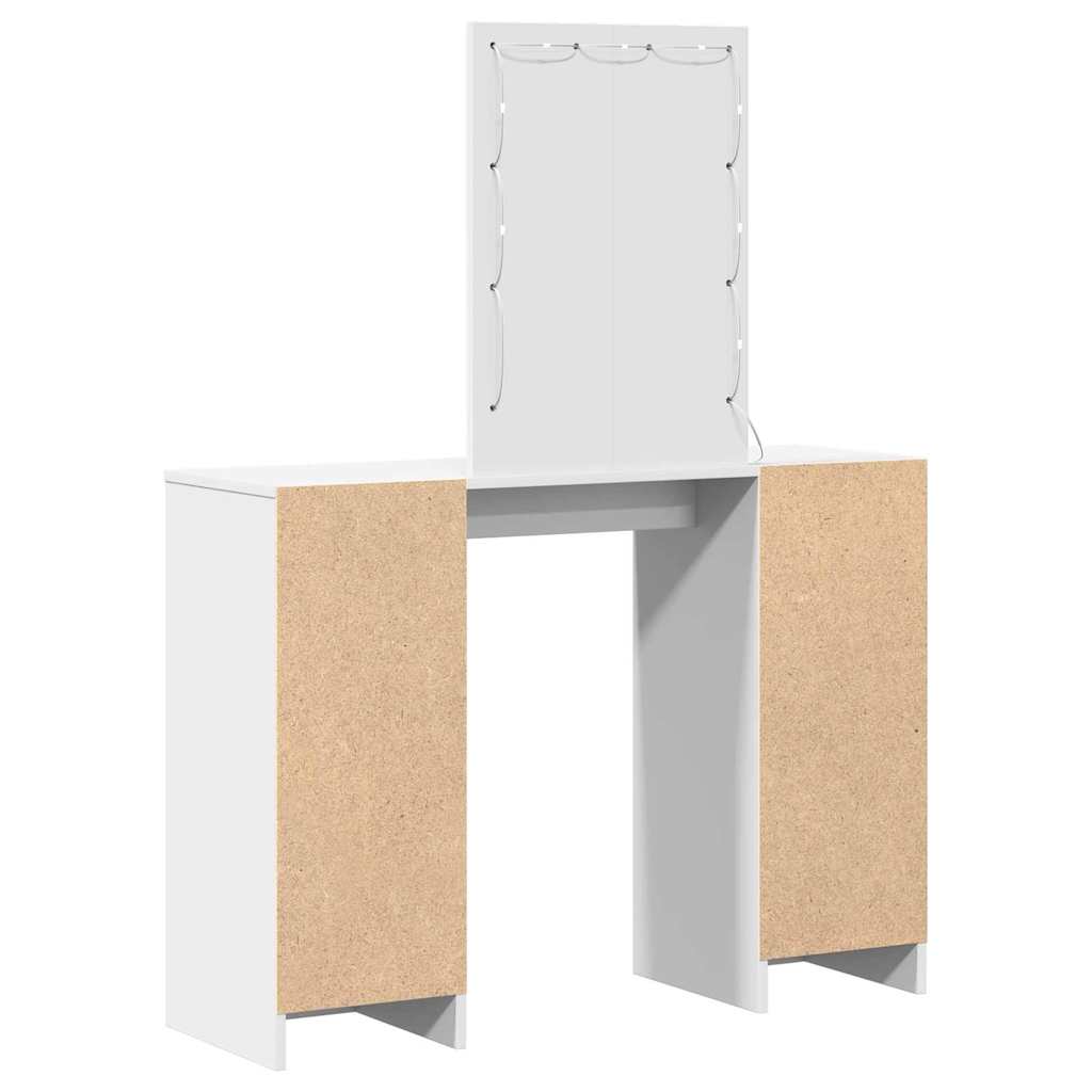 Table de Toilette Blanc 102 x 33 x 135 cm Bois d'ingénierie - XIOS