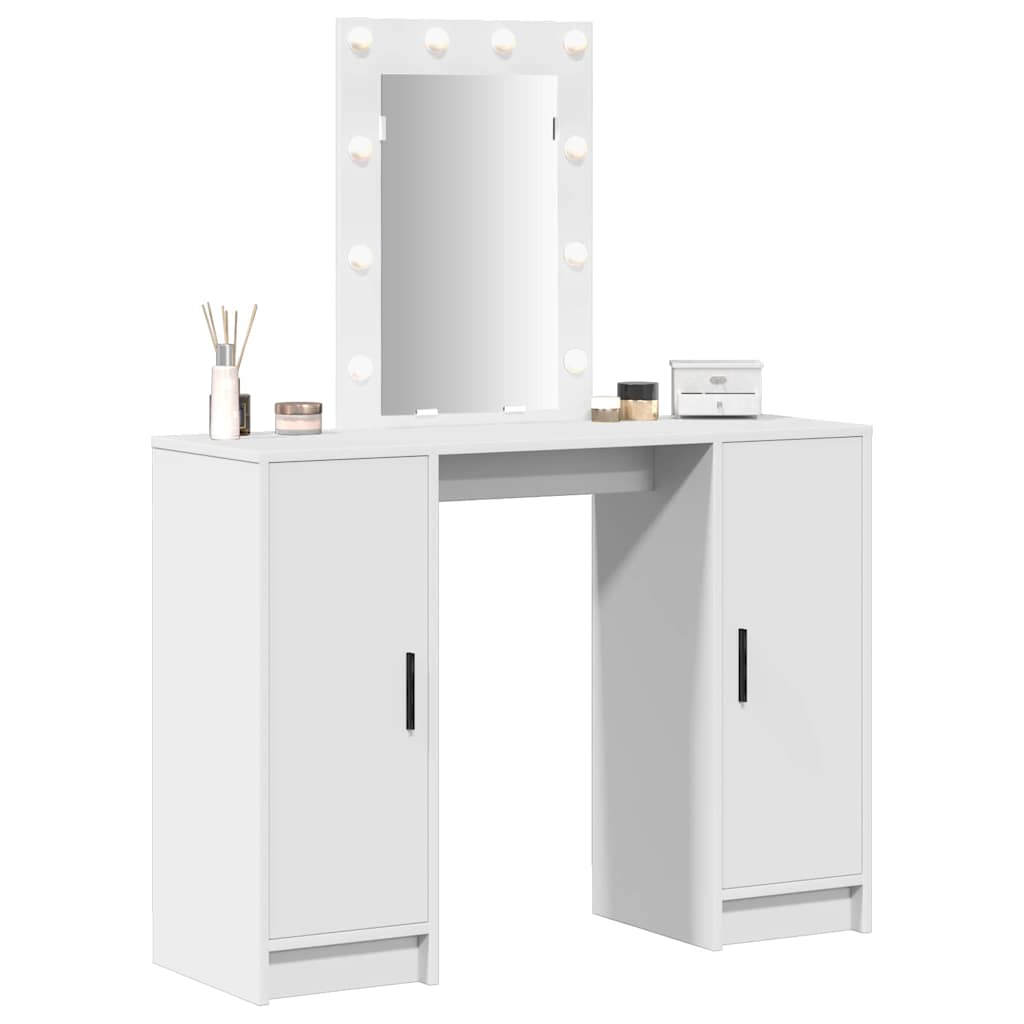 Table de Toilette Blanc 102 x 33 x 135 cm Bois d'ingénierie - XIOS