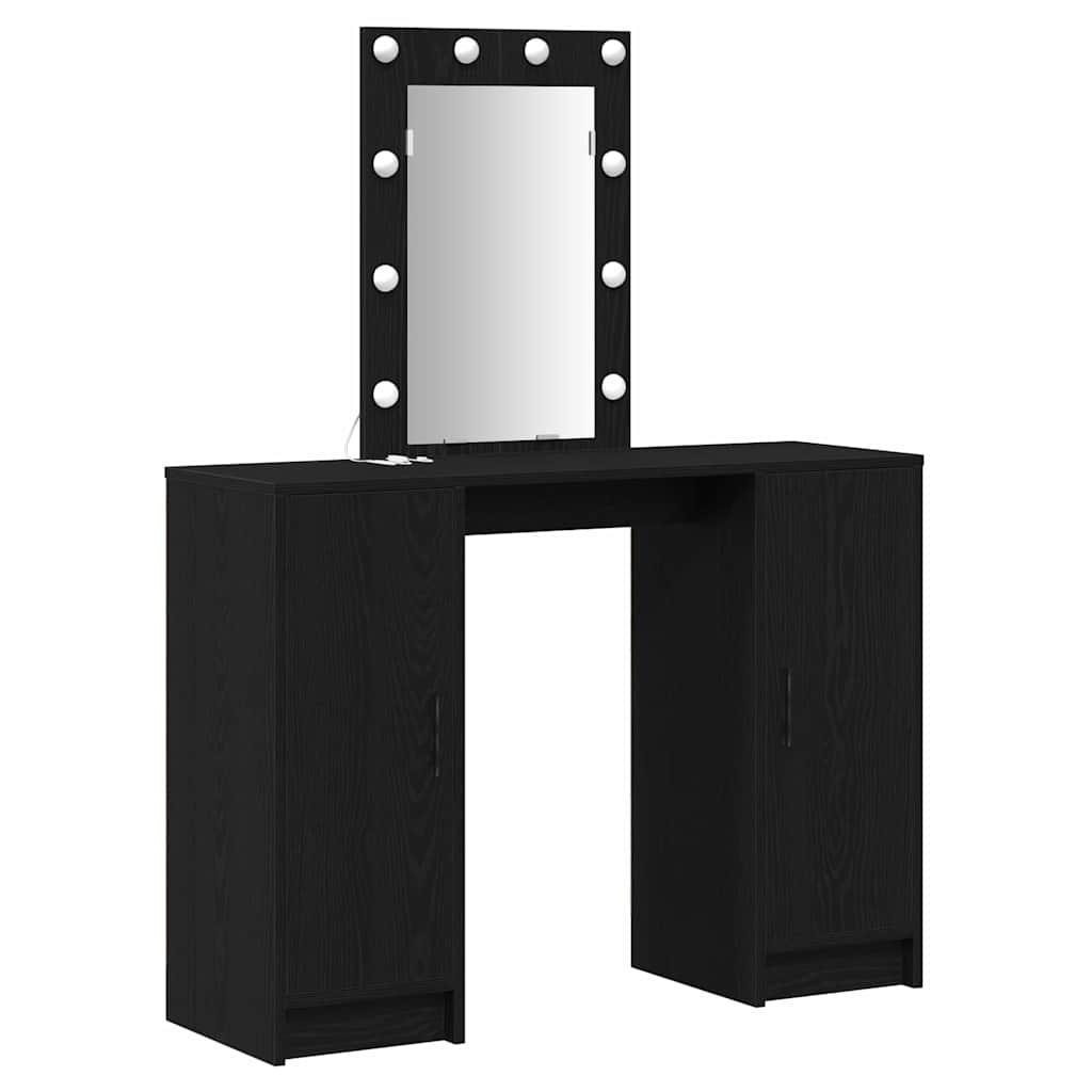 Table de Toilette Noir 102 x 33 x 135 cm Bois d'ingénierie - XIOS