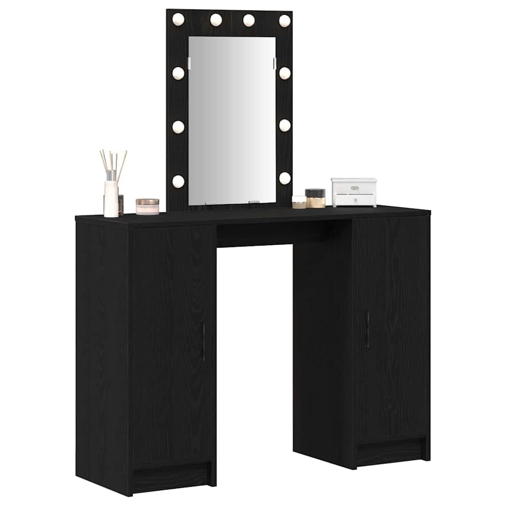 Table de Toilette Noir 102 x 33 x 135 cm Bois d'ingénierie - XIOS