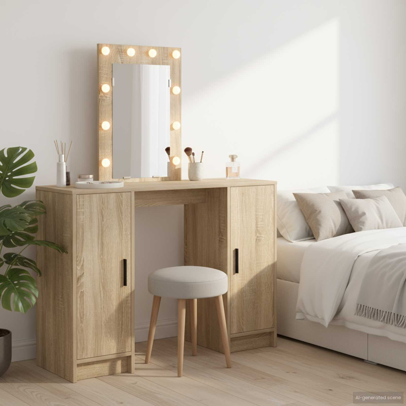 Table de Toilette Marron 102 x 33 x 135 cm Bois d'ingénierie - XIOS