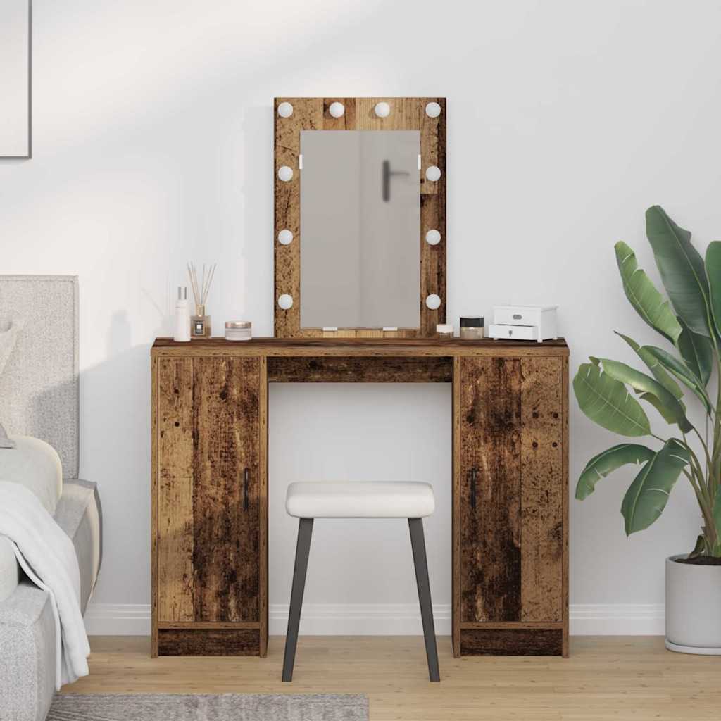 Table de Toilette Marron 102 x 33 x 135 cm Bois d'ingénierie - XIOS