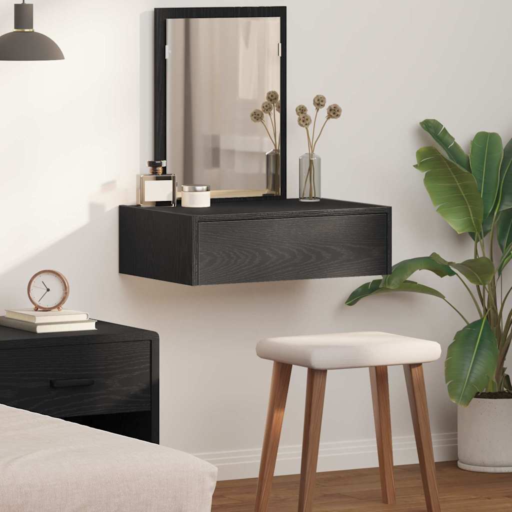 Table de Toilette Noir 60 x 40 x 70 cm Bois d'ingénierie - XIOS