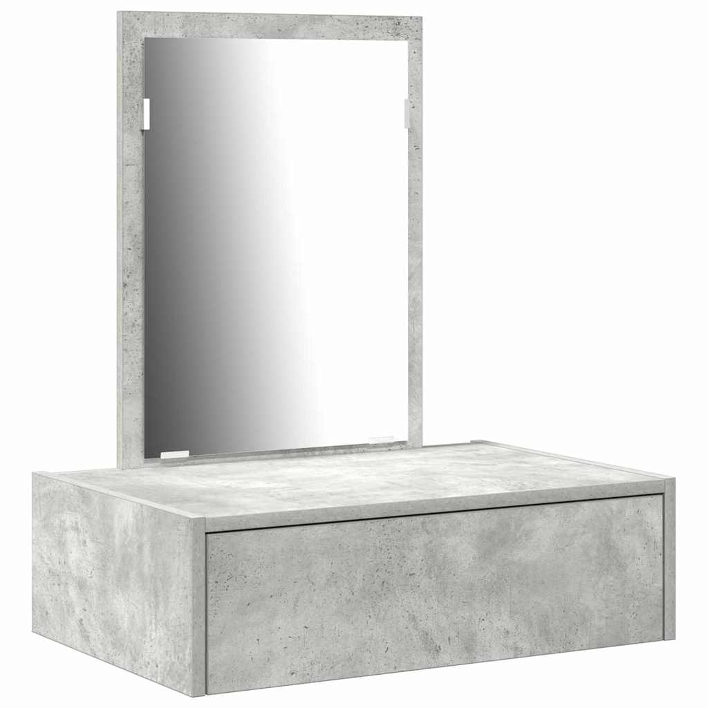 Table de Toilette Gris 60 x 40 x 70 cm Bois d'ingénierie - XIOS