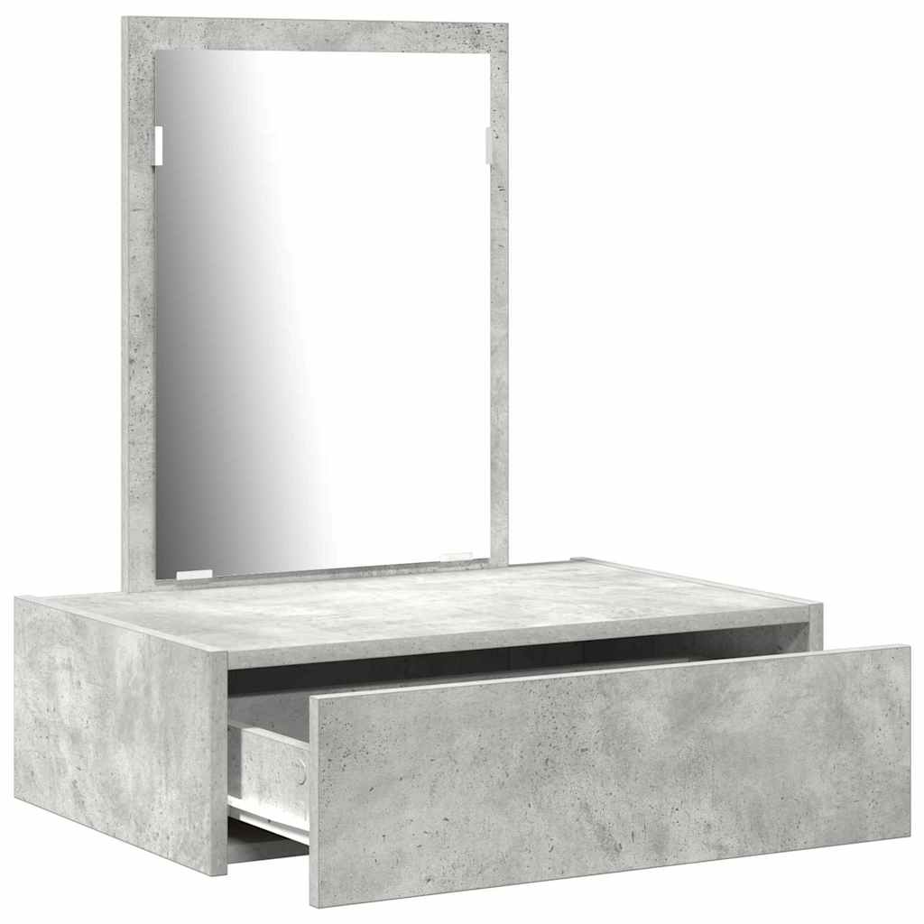 Table de Toilette Gris 60 x 40 x 70 cm Bois d'ingénierie - XIOS