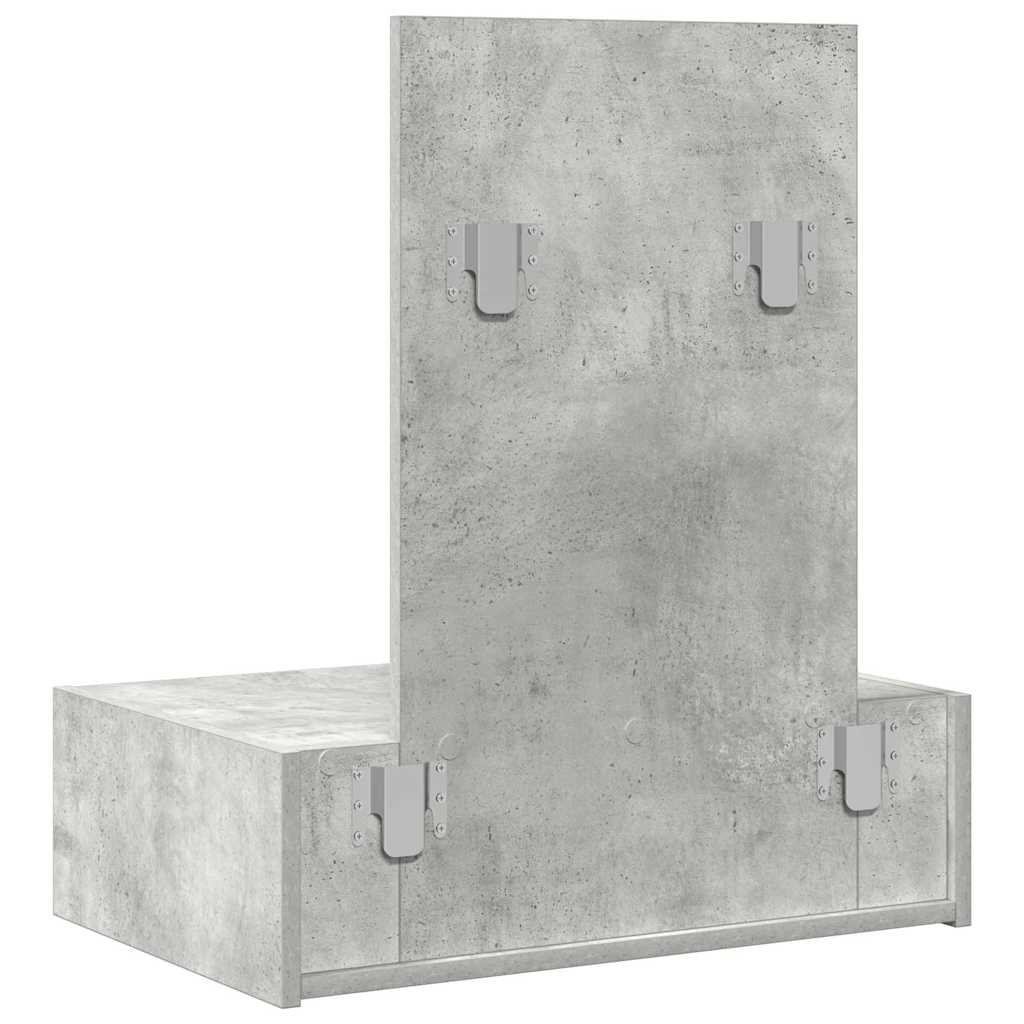 Table de Toilette Gris 60 x 40 x 70 cm Bois d'ingénierie - XIOS