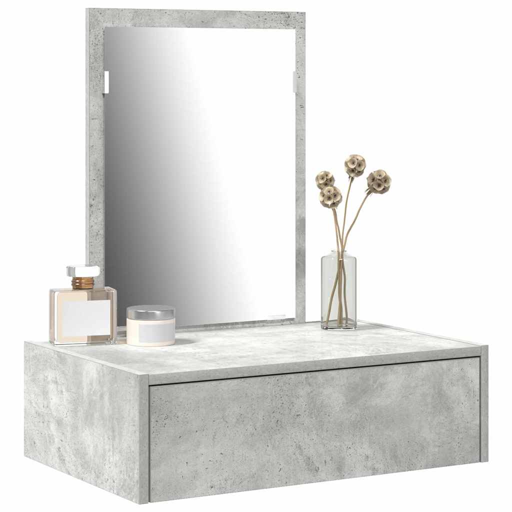 Table de Toilette Gris 60 x 40 x 70 cm Bois d'ingénierie - XIOS