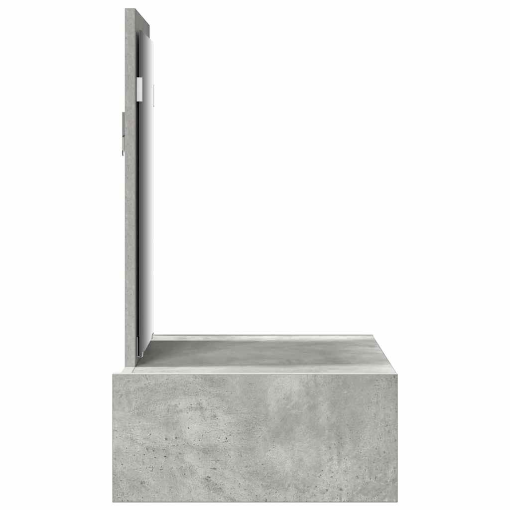 Table de Toilette Gris 60 x 40 x 70 cm Bois d'ingénierie - XIOS