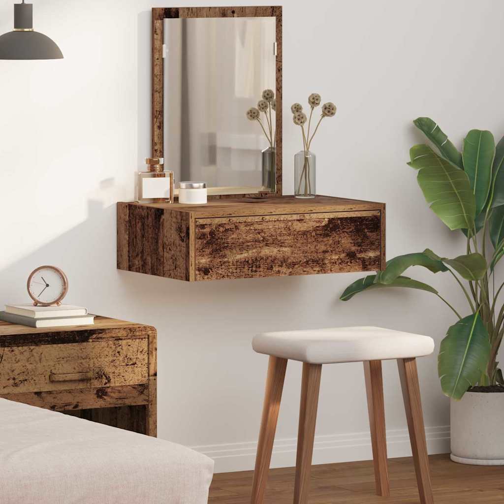 Table de Toilette Marron 60 x 40 x 70 cm Bois d'ingénierie - XIOS