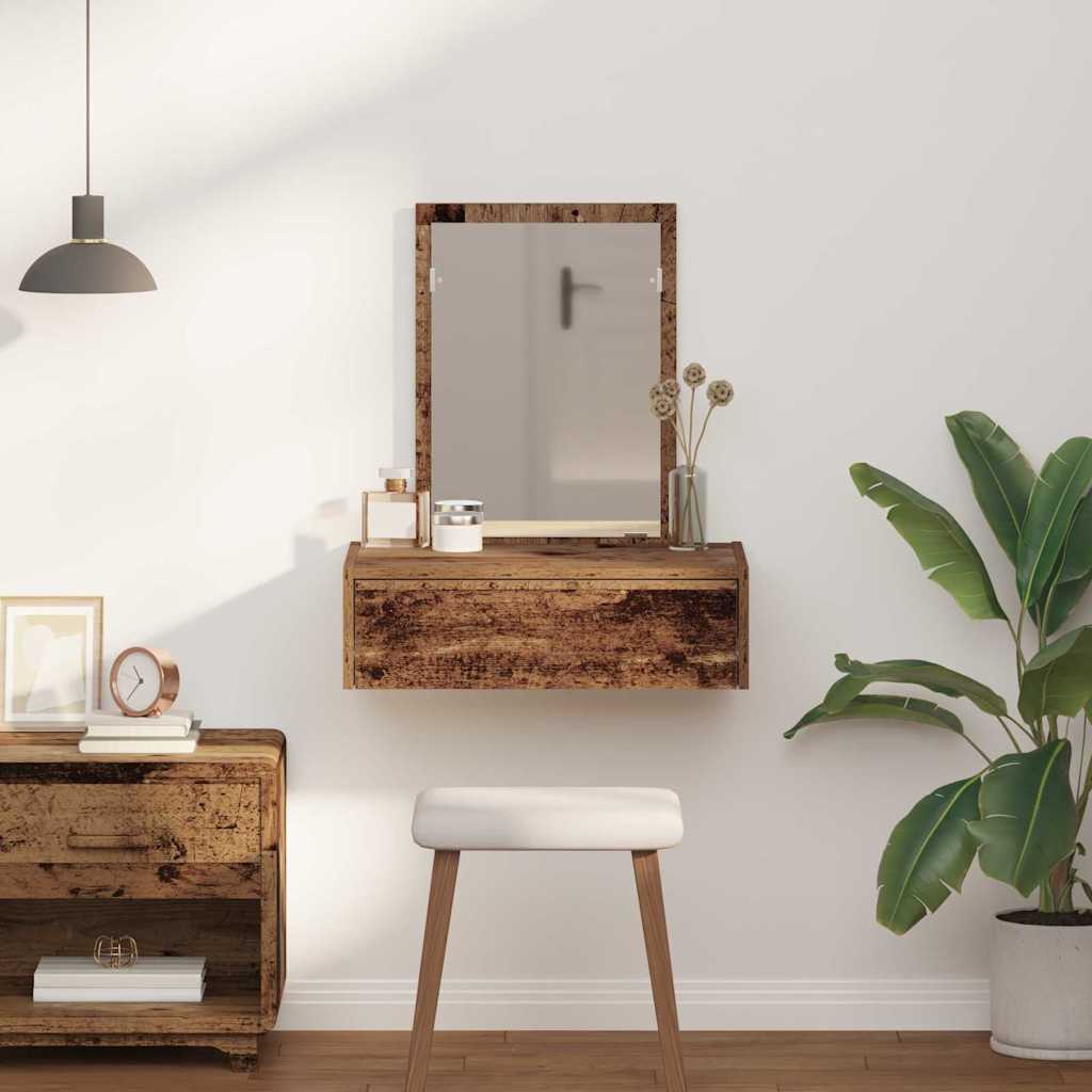 Table de Toilette Marron 60 x 40 x 70 cm Bois d'ingénierie - XIOS
