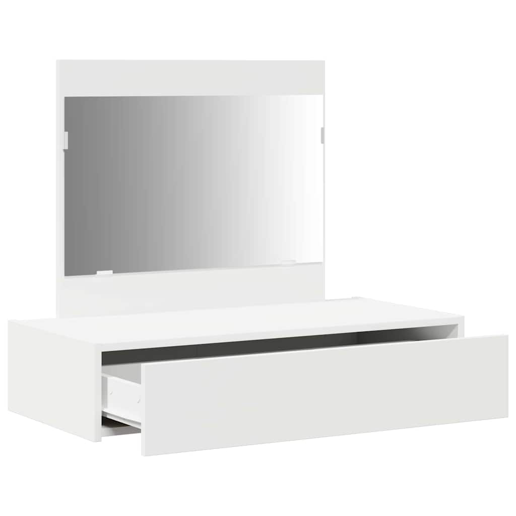 Table de Toilette Blanc 83 x 40 x 70 cm Bois d'ingénierie - XIOS
