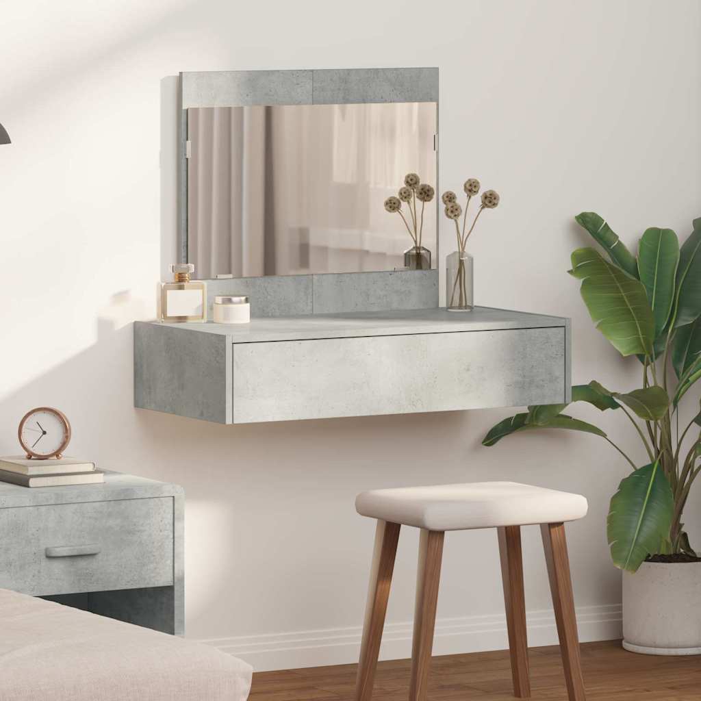 Table de Toilette Gris 83 x 40 x 70 cm Bois d'ingénierie - XIOS