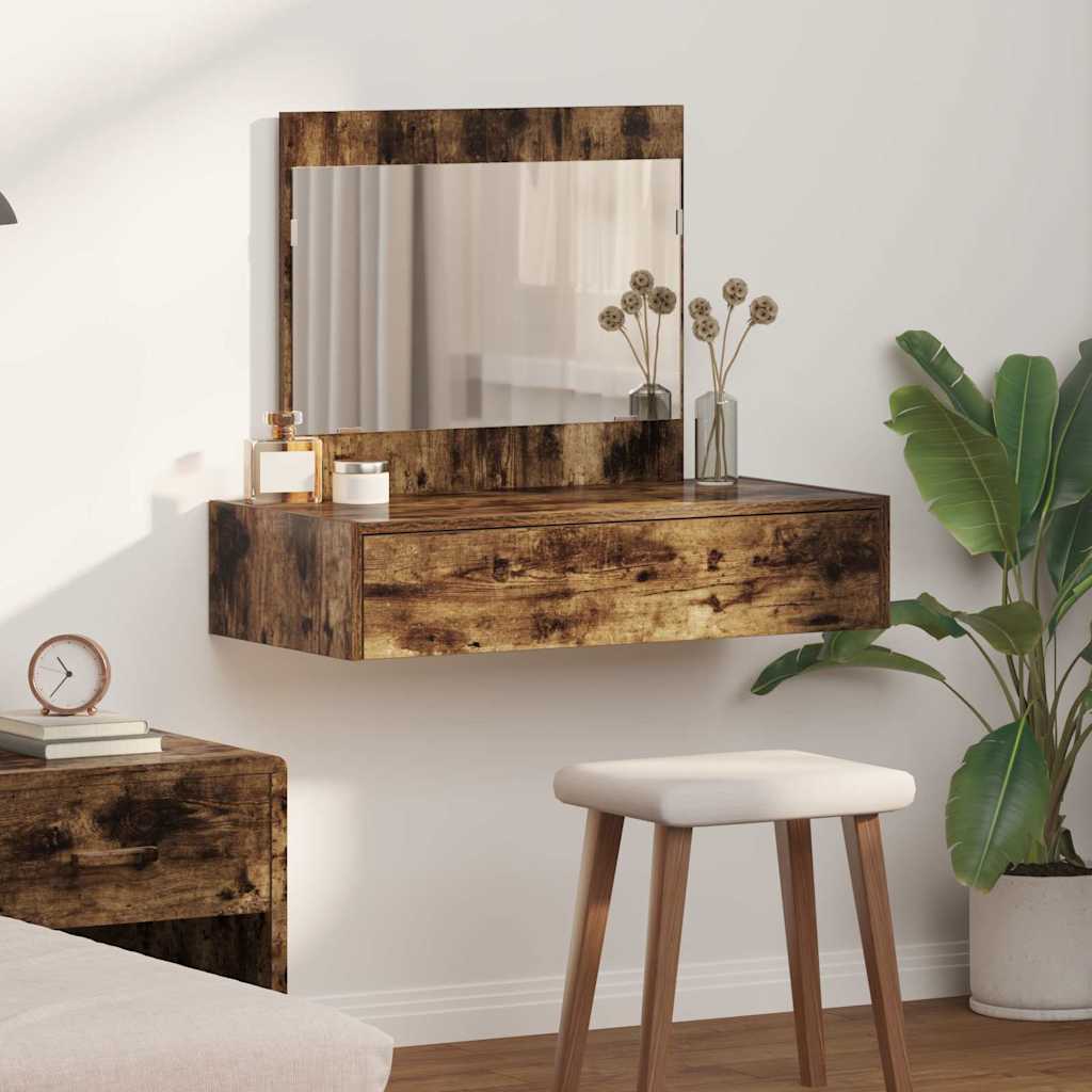 Table de Toilette Marron 83 x 40 x 70 cm Bois d'ingénierie - XIOS