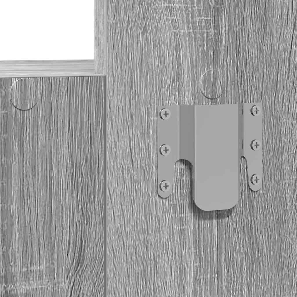 Table de Toilette Gris 83 x 40 x 70 cm Bois d'ingénierie - XIOS