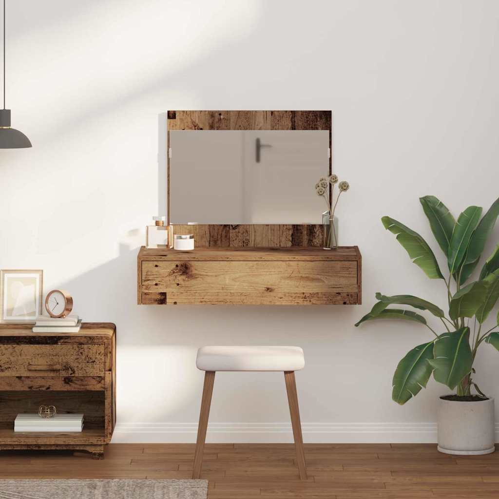 Table de Toilette Marron 83 x 40 x 70 cm Bois d'ingénierie - XIOS