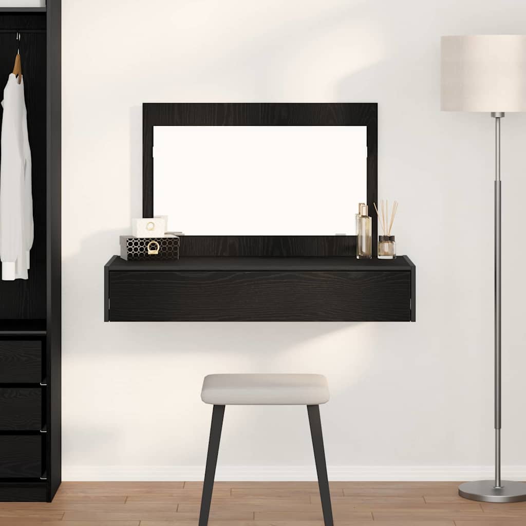 Table de Toilette Noir 100 x 40 x 70 cm Bois d'ingénierie - XIOS