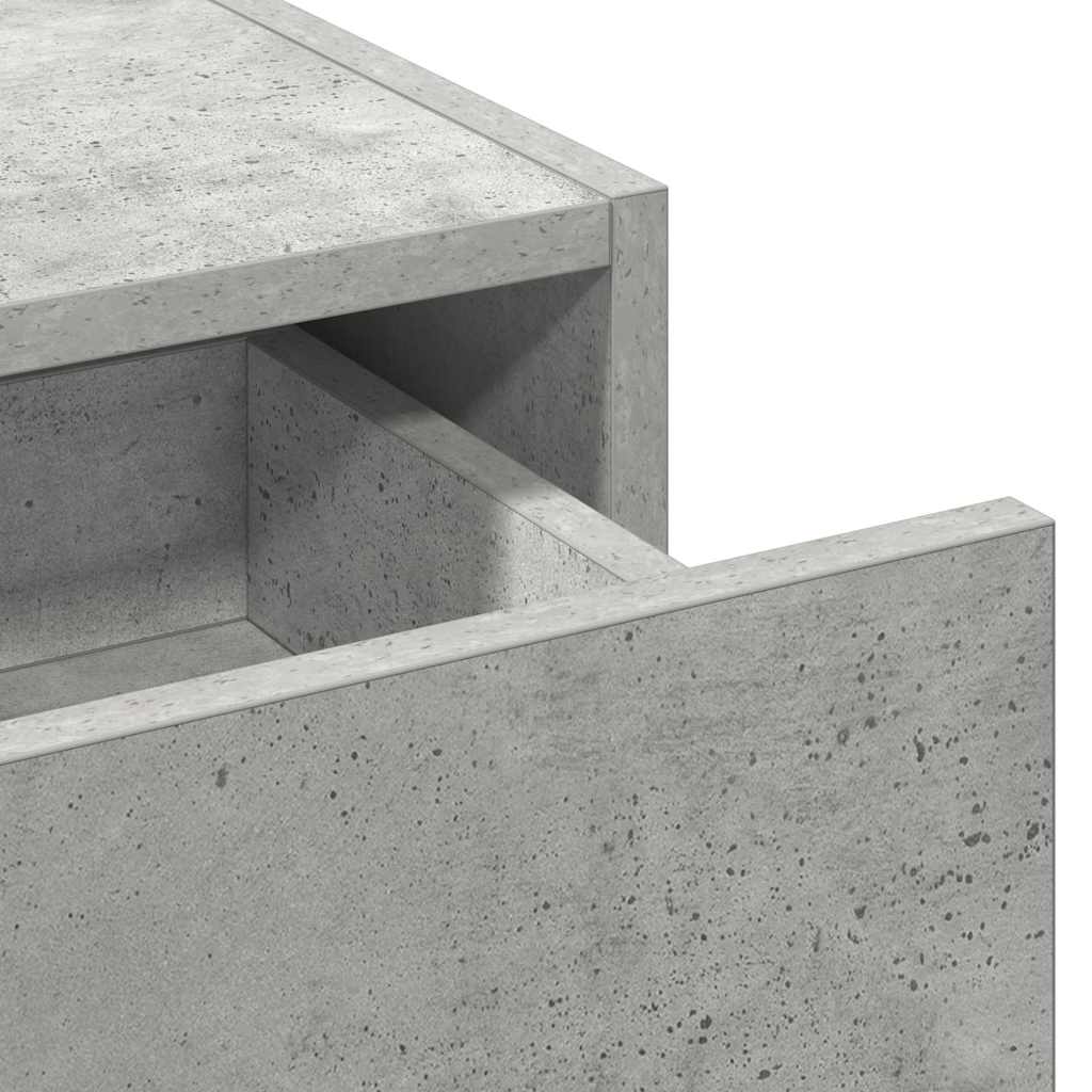 Table de Toilette Gris 100 x 40 x 70 cm Bois d'ingénierie - XIOS