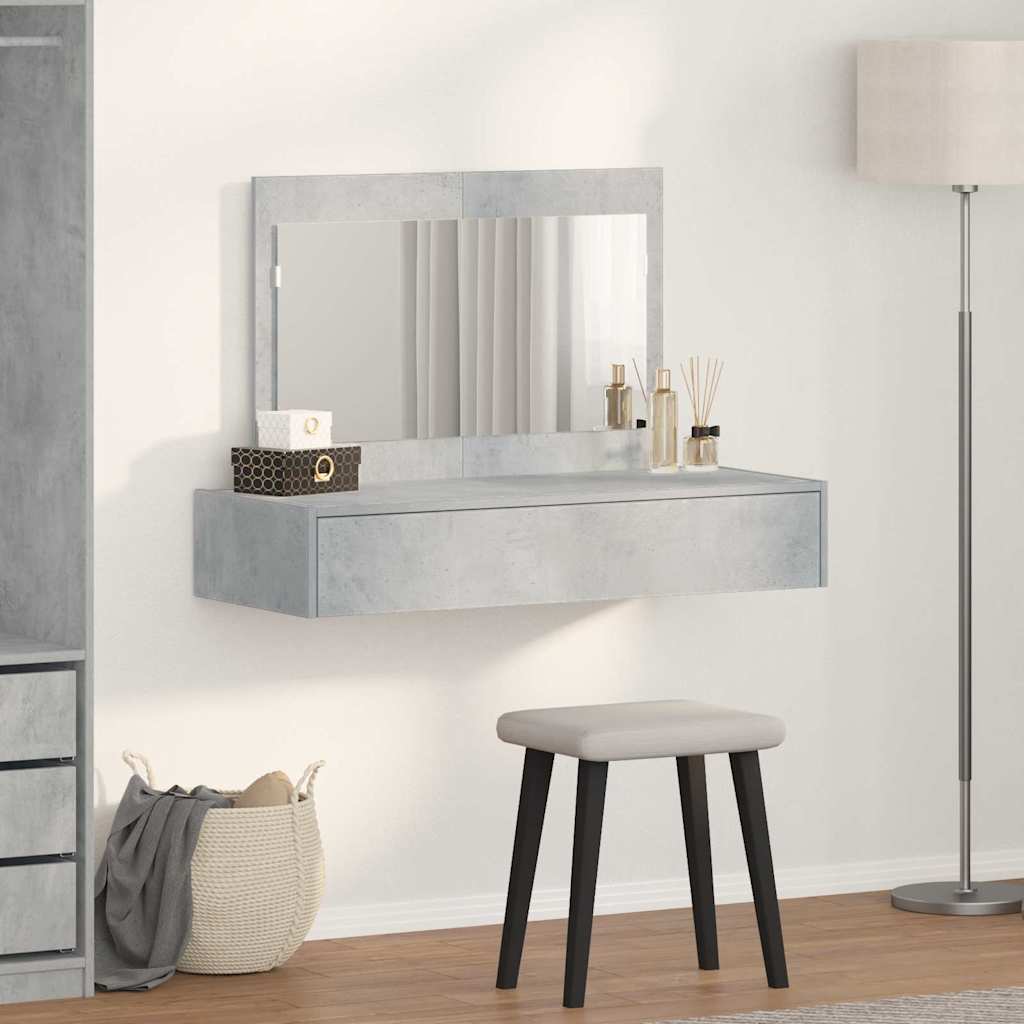 Table de Toilette Gris 100 x 40 x 70 cm Bois d'ingénierie - XIOS