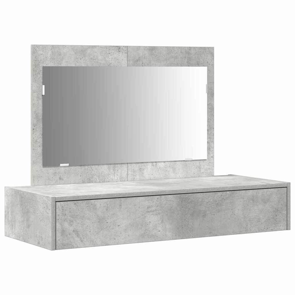 Table de Toilette Gris 100 x 40 x 70 cm Bois d'ingénierie - XIOS