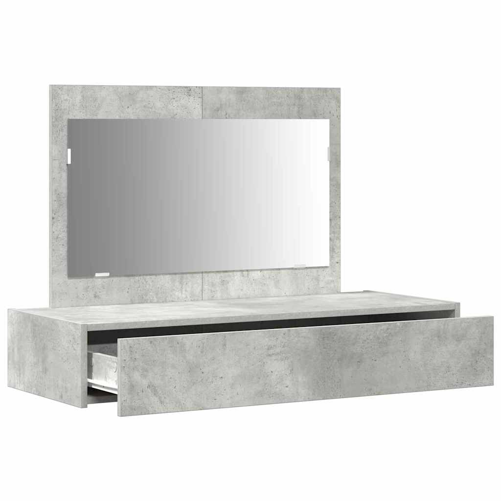 Table de Toilette Gris 100 x 40 x 70 cm Bois d'ingénierie - XIOS