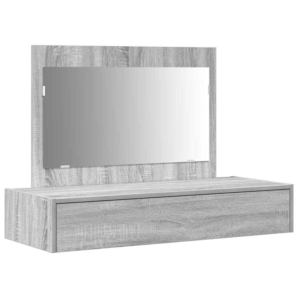 Table de Toilette Gris 100 x 40 x 70 cm Bois d'ingénierie - XIOS