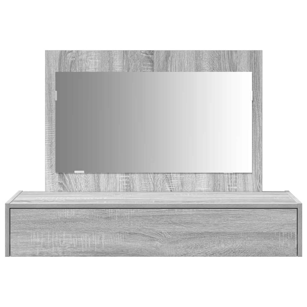 Table de Toilette Gris 100 x 40 x 70 cm Bois d'ingénierie - XIOS