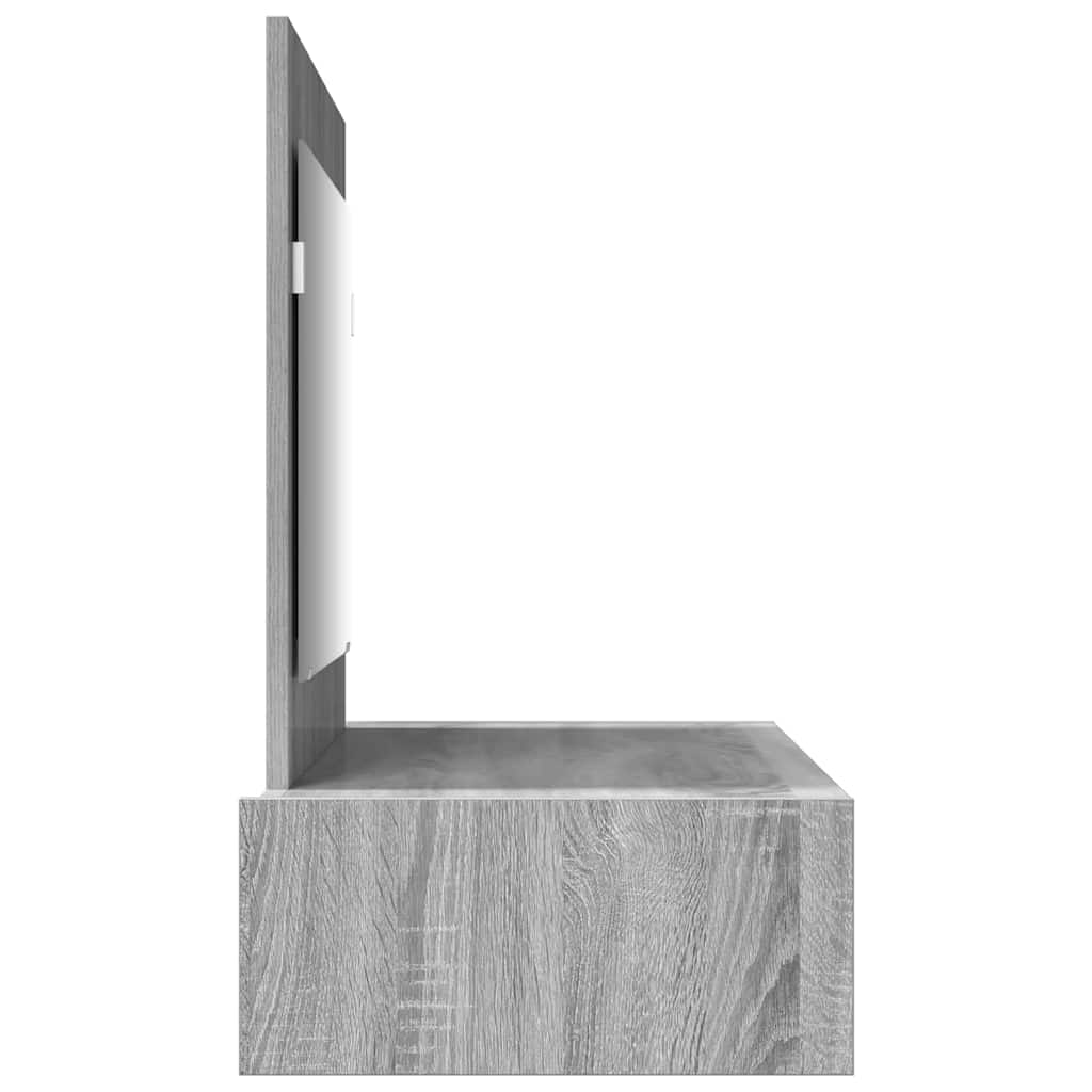Table de Toilette Gris 100 x 40 x 70 cm Bois d'ingénierie - XIOS