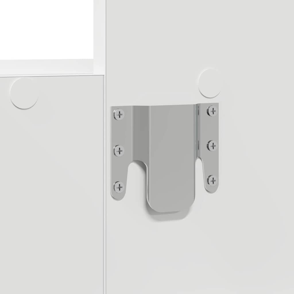 Table de Toilette Blanc 60 x 40 x 70 cm Bois d'ingénierie - XIOS