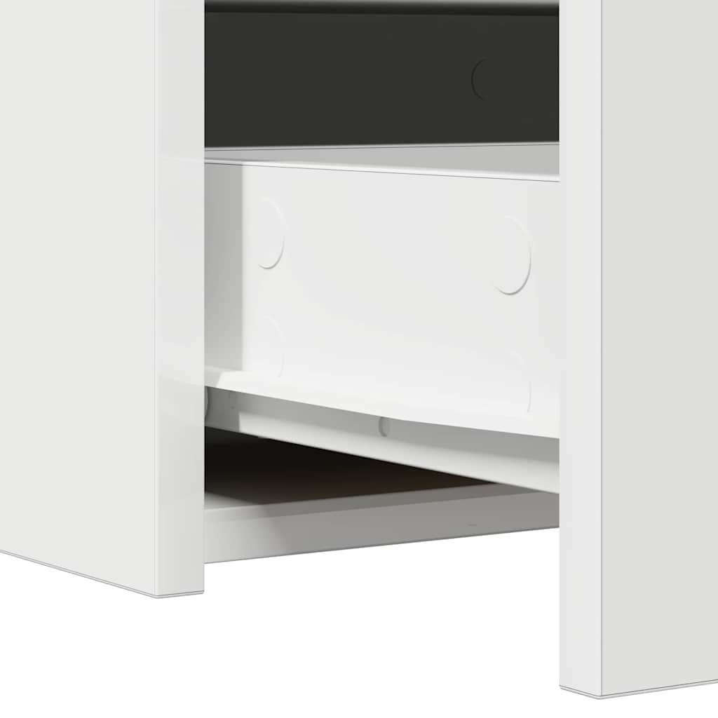 Table de Toilette Blanc 60 x 40 x 70 cm Bois d'ingénierie - XIOS