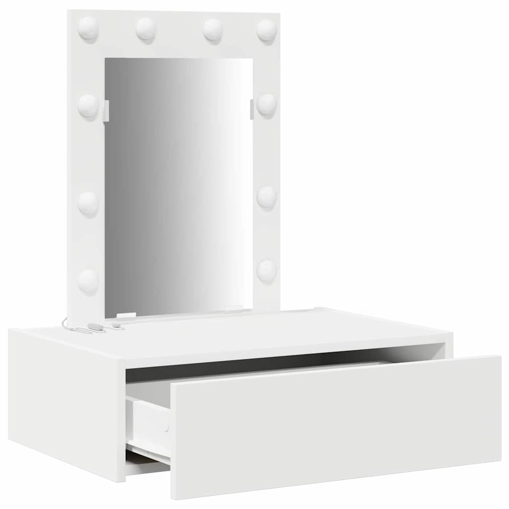 Table de Toilette Blanc 60 x 40 x 70 cm Bois d'ingénierie - XIOS