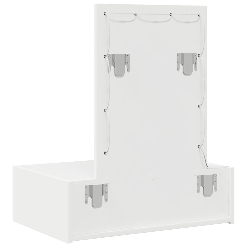 Table de Toilette Blanc 60 x 40 x 70 cm Bois d'ingénierie - XIOS