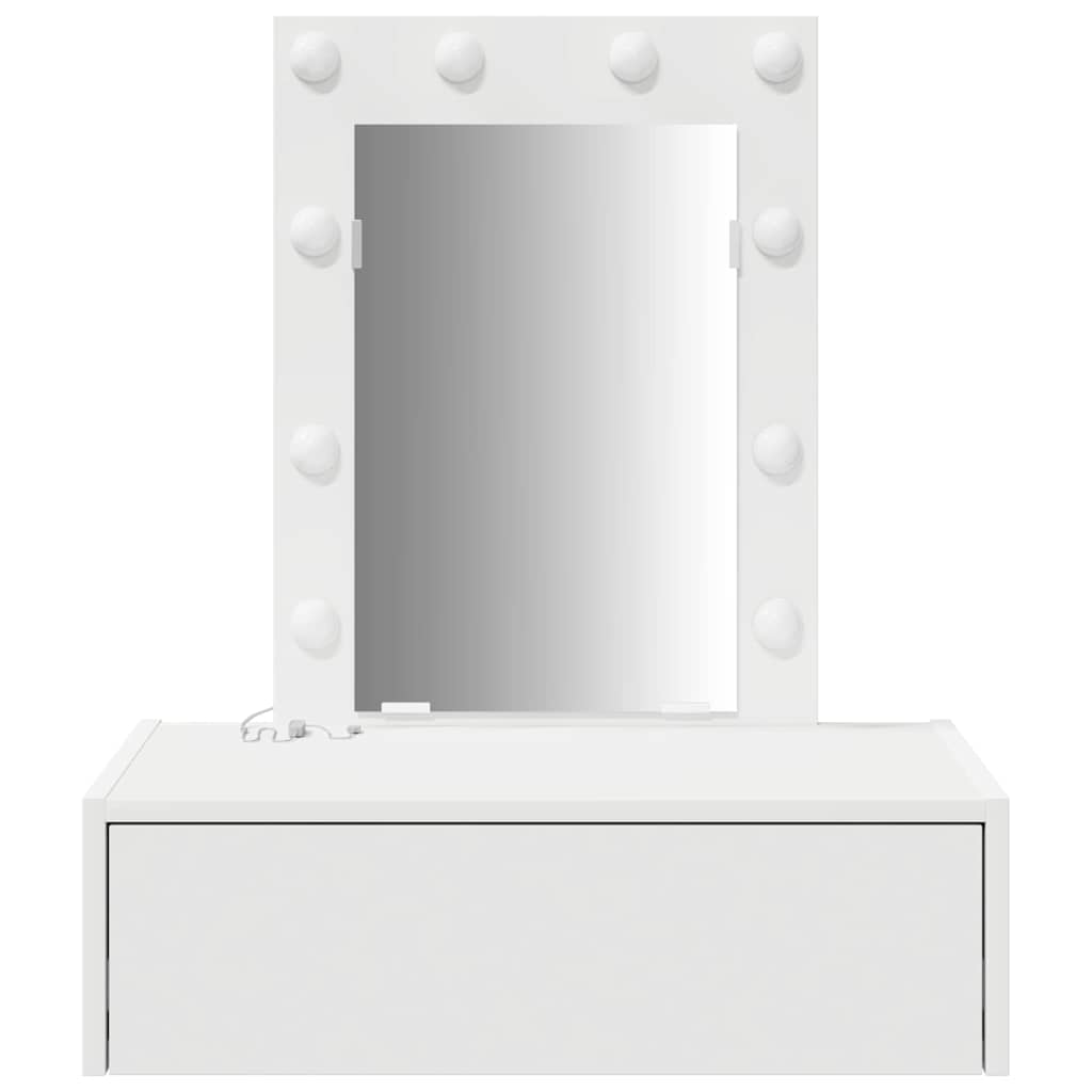 Table de Toilette Blanc 60 x 40 x 70 cm Bois d'ingénierie - XIOS